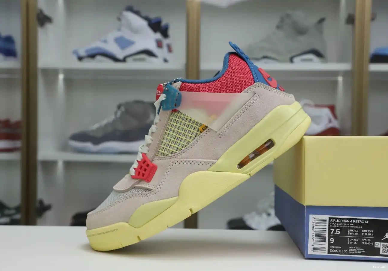 RETRO LA 4 ICE' AIR JORDAN UNION 'GUAVA X 0416